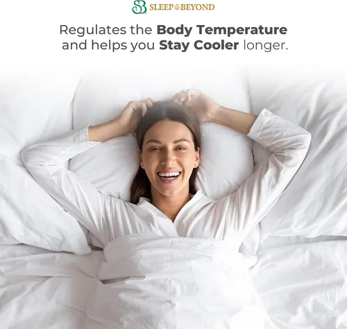 Vista 6 de Natural myComforter - Edredón de lana lavable ligero, súper marfil