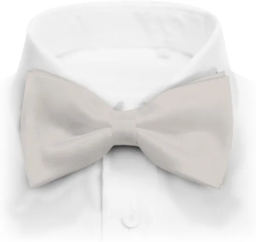 Vista 13 de Pajarita de esmoquin formal de satén preatada clásica para hombre, longitud ajustable, gran variedad de colores disponibles Negro
