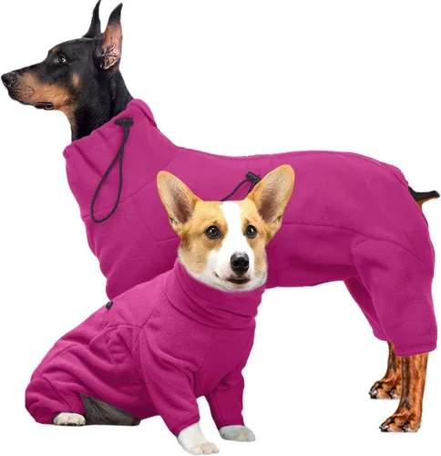 Vista 30 de ROZKITCH Abrigo térmico de invierno para perro, pijama de forro polar suave, resistente al viento, chaqueta cálida para clima frío, chaleco