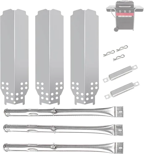 Vista 9 de BQMAX Kit de piezas de parrilla para parrilla híbrida de gas carbón/carbón Charbroil 463370516 463370519 463278418 463278419 G421-0001-W1