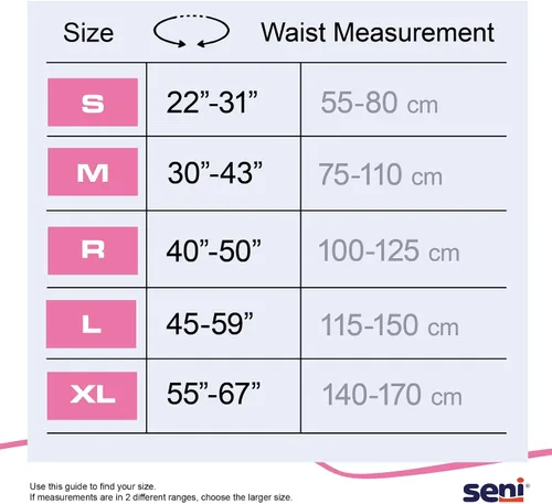 Vista 2 de Seni Super Quatro - Calzoncillos unisex para incontinencia adulta con pestañas, talla pequeña (55,9-81,3 cm), 12 unidades (1 paquete de 12)