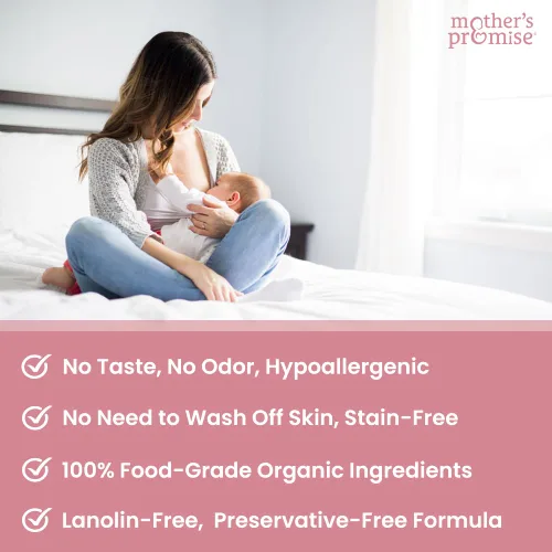 Vista 8 de Manteca de pezón orgánica para madres lactantes Crema de pezón sin lanolina, segura para madres y bebés lactantes No es necesario lavar