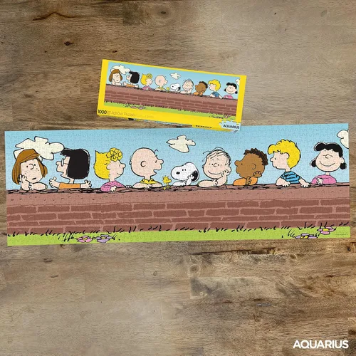 Vista 3 de AQUARIUS Peanuts Puzzle (rompecabezas delgado de 1000 piezas) – Mercancía y coleccionables de cacahuetes con licencia oficial – sin deslumbramiento