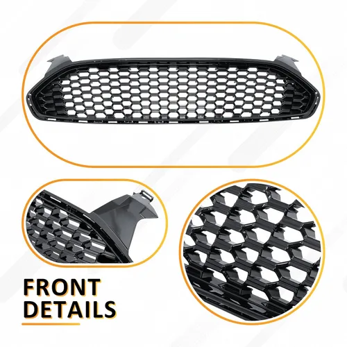 Vista 8 de Parrilla de malla de panal para Ford Fusion 2013, 2014, 2015, 2016, accesorios para Ford Fusion, parachoques delantero, capó superior, repuesto