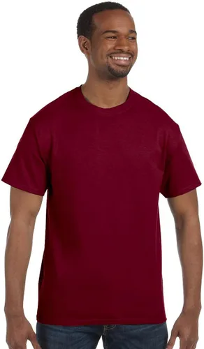 Vista 212 de Gildan Camiseta G500 para hombre Ceniza/baya
