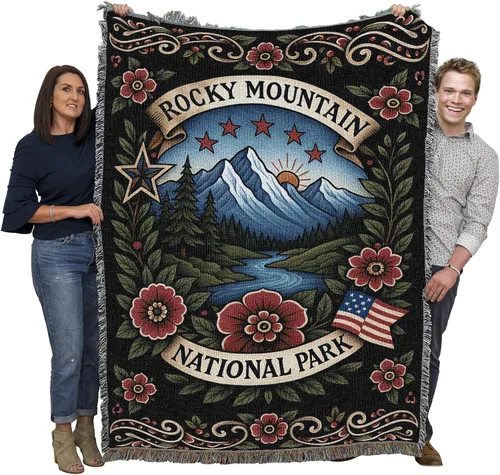 Vista 46 de Pure Country Weavers Manta del Parque Nacional Acadia, manta de tapiz de algodón para regalo, fabricada en los Estados Unidos, 72 x 54 pulgadas