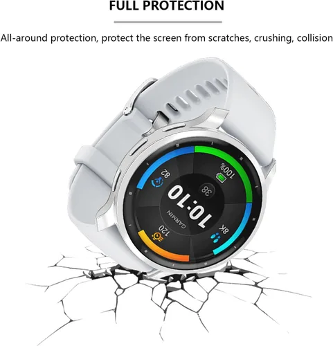 Vista 4 de Paquete de 3 protectores de pantalla compatibles con Garmin Venu 3, carcasa chapada en TPU suave, cubierta completa, compatible con Garmin Venu 3