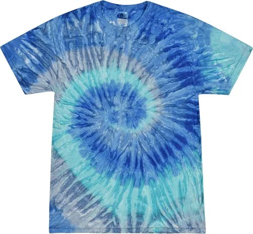 Vista 30 de Colortone Camisetas de teñido anudado de araña para hombres y mujeres, camisetas unisex de manga corta con teñido anudado para adultos Blaze