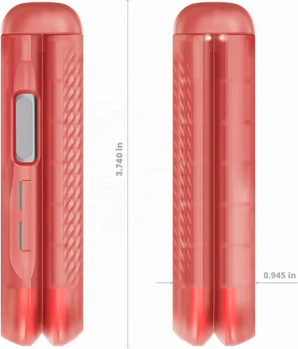 Vista 8 de Ghostek COVERT - Funda rosa para Galaxy Z Flip 4 para mujeres y niñas, protección completa de bisagra y parte trasera transparente, duradera