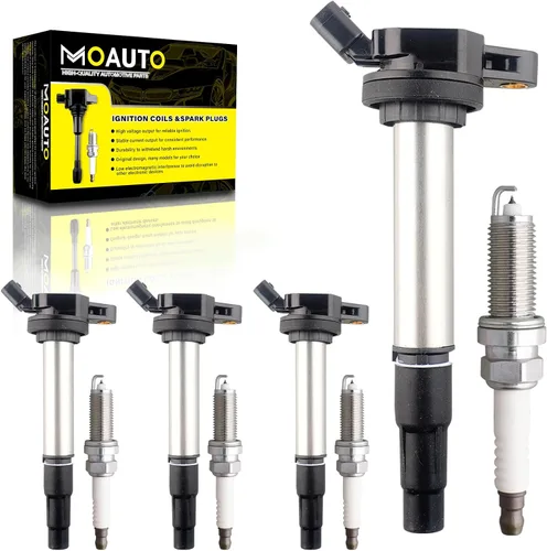 Vista 11 de Juego de 6 bobinas de encendido pack UF487 90919-02255 y 6 piezas bujías de iridio compatibles con Lexus Toyota Lotus ES350 RX350 RX450h Avalon