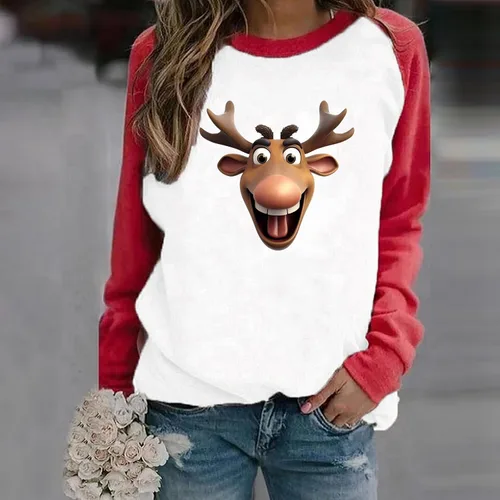 Vista 3 de SHAOBGE Women Dressy Tops European And American Ladies In Autumn And Winter Cotton Sweater OverSized Solid Color Women