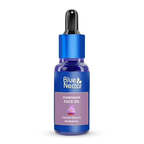 Vista 11 de Blue Nectar Suero de oro de 24 quilates con aceite puro de Kumkumadi para la cara, suero facial de colágeno ayurvédico para tensar la piel