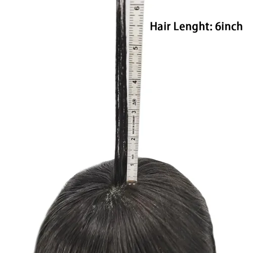 Vista 6 de Tupé para hombres Piezas de cabello humano real para hombres Sistema de reemplazo de cabello para hombres Encaje Toupee Hairpieces para adelgazar