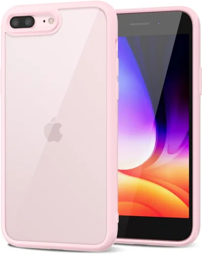 Vista 71 de LoeoeL para iPhone 8 Plus/ 7 Plus Funda Transparente, Funda Híbrida de Teléfono [Plástico Duro y Parachoques de Silicona Suave] Cubierta Protectora