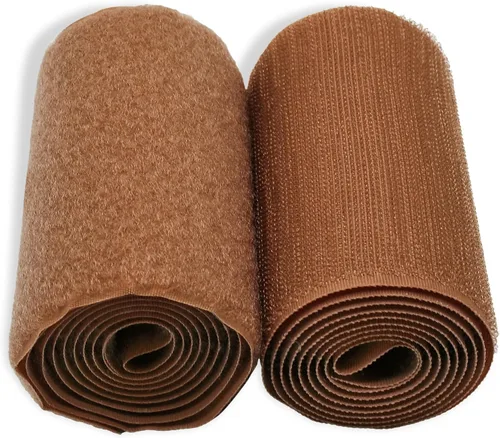 Vista 66 de Cierre de Gancho y Bucle de 1 Pulgada Beige - Cinta de Gancho y Bucle de Nylon No Adhesiva - Longitud de 1 Yarda - Para Tela, Bolsas