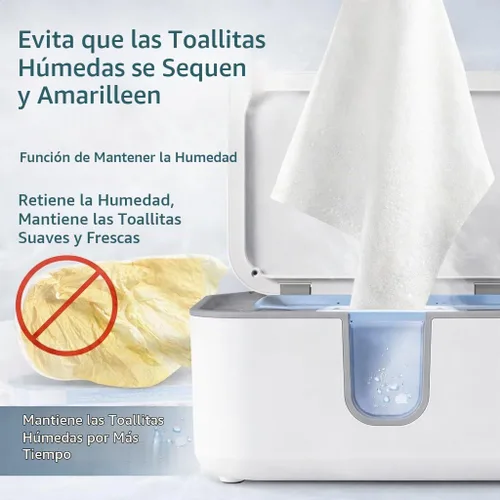 Vista 2 de Calentador de toallitas húmedas para bebés, calentador uniforme