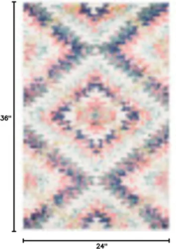Vista 2 de Artistic Weavers Tara – Alfombra bohemia multicolor para área global
