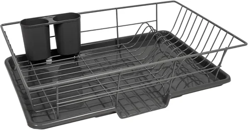 Vista 8 de Sweet Home Collection - Escurridor de platos y soporte para utensilios fáciles de usar