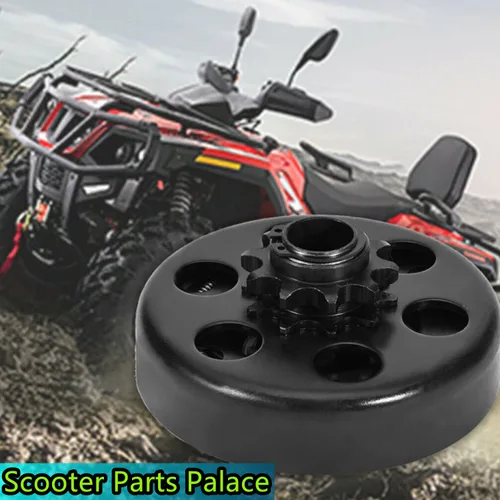 Vista 5 de Mini bicicleta centrífuga Go Kart Embrague 3/4" Diámetro 10 dientes con 420 Cadena 120 Enlace -6.5HP