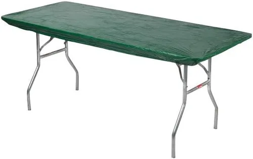Vista 28 de Kwik-Covers Protectores para mesa rectangulares, de 6 pies, de plástico, de 30 x 72 pulgadas. Paquete de 5 unidades., Negro