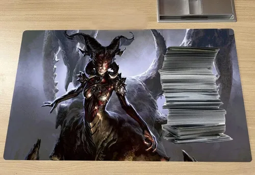 Vista 5 de TCG - Alfombrilla de juego Landscap con zonas para jugar, alfombrilla de ratón, 23.6 x 13.31 pulgadas, teclado y alfombrilla de trabajo para MTG RPG