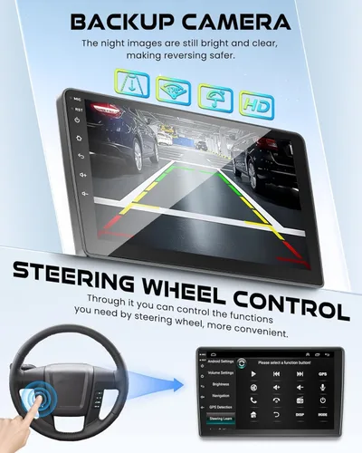 Vista 3 de 6+128 8-core Android 13 para Ford F150 2009-2014 Estéreo de Coche, Radio de Coche con Pantalla Táctil IPS de 9 Pulgadas con Carplay/Android Auto