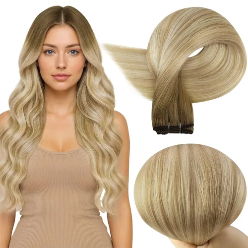 Vista 47 de Full Shine Extensiones de trama de cabello humano, cabello natural negro brillante, para mujeres, 1.76 oz (50 g), 10 pulgadas (25.4 cm), cabello