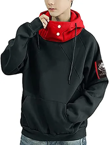 Vista 9 de BICOPU Sudaderas con capucha y pantalones deportivos de anime para hombre y mujer