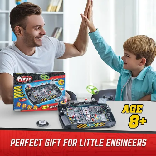 Vista 5 de Playz Kit de placa de circuito electrónico con placa de circuito electrónico Playz Advanced Kits STEM para niños