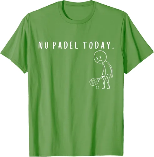 Vista 21 de No Padel Today Funny Padel Stickman Padel Playera Jugador de Tenis