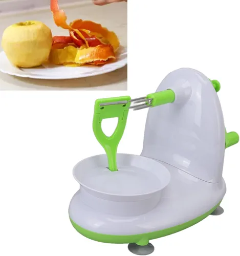 Vista 5 de Pelador de manzanas, descorazonador pelador de manzanas de magnesio fundido/patatas, pelador duradero de aleación de magnesio fundido a presión
