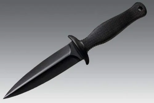 Vista 4 de Cold Steel FGX Cuchillo de bota I con mango de Kraton, negro