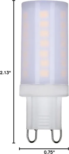 Vista 10 de Satco Base de 5 vatios JCD LED Frost 4000K G9 120 voltios