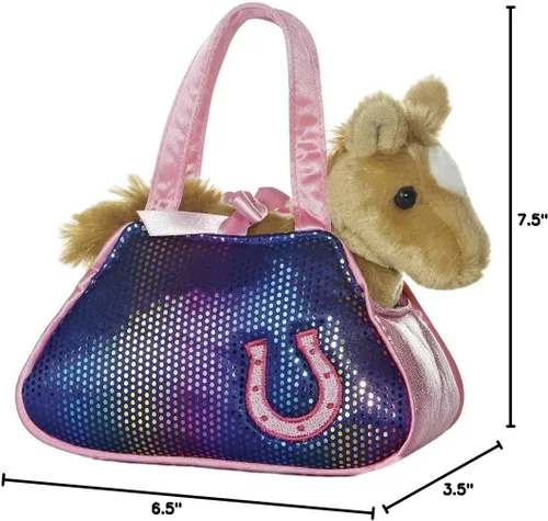 Vista 2 de Aurora Fashion Fancy Pals Betsey Bling - Peluche con elegante bolso para divertirse con disfraces, perfecto para niños de 3 años, disfraces