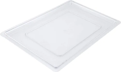 Vista 5 de Winco Caja de almacenamiento de alimentos de policarbonato, 12 x 18 x 3-1/2 pulgadas