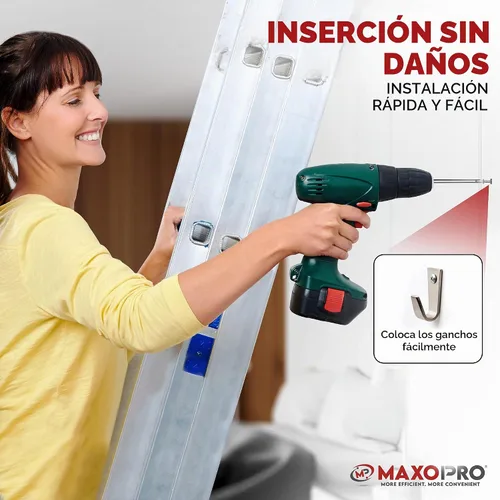 Vista 4 de Kit de anclajes y tornillos para paneles de yeso - Kit de anclajes de pared secos de plástico de 370 piezas - Anclajes de pared y tornillos