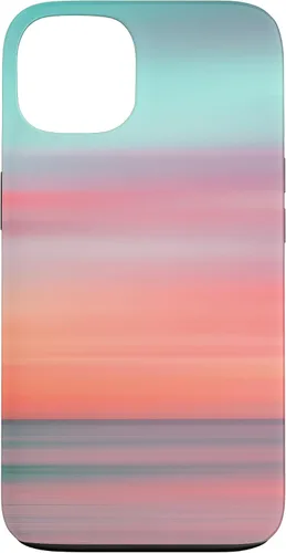 Vista 7 de Funda hawaiana para iPhone 17, diseño de playa tropical de Hawái, color azul melocotón