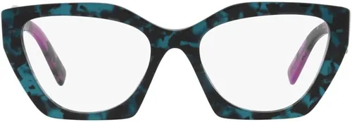 Vista 2 de Prada PR 09YV Teal Tortoise 5418140 - Marco de lentes para mujer