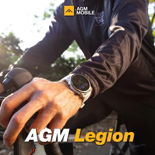 Vista 4 de AGM Legion - Reloj inteligente GPS resistente, resistente al agua 5 ATM, a prueba de golpes y caídas, más de 100 modos deportivos, llamadas