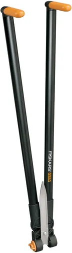 Vista 10 de Fiskars PowerLever 1001565 - Tijeras multifuncionales para setos y césped, alcance de hasta 8.2 ft, color negro/naranja