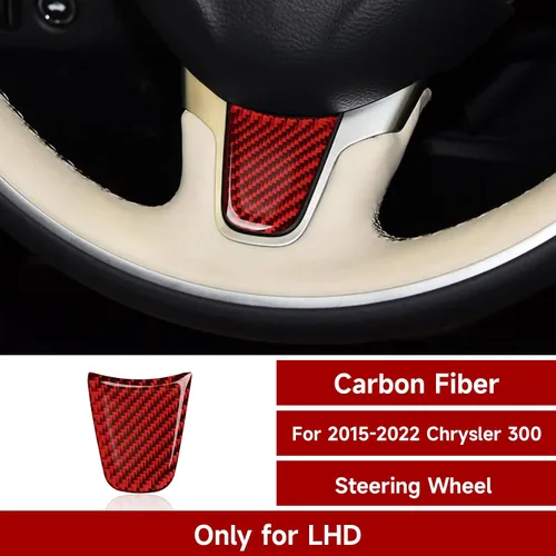 Vista 2 de Adhesivos para Volante de Coche para 2015-2023 Chrysler 300 300 / 300C / 300S / Limited/Touring Accesorios Adhesivos Interiores Chin del volante