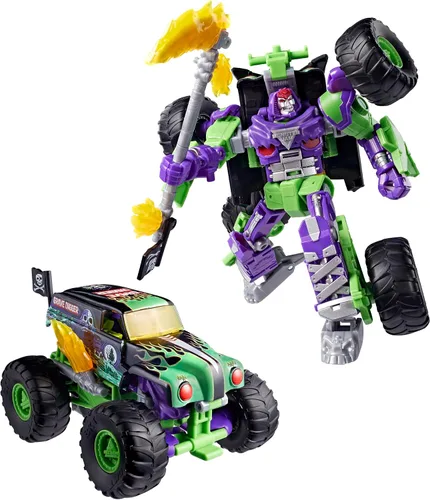 Vista 4 de Transformers Colaborativo x Monster Jam Grave Digger (Grim)