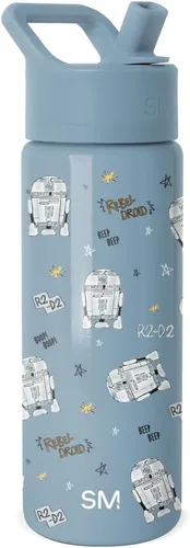 Vista 37 de Simple Modern DC Comics Batman - Botella de agua para niños con tapa con pajilla, vaso aislado de acero inoxidable de 14 onzas para niños, vaso a