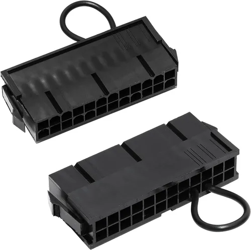 Vista 6 de 24-Pin ATX Fuente de alimentación puente puente herramienta PSU prueba arranque sin ser conectado a la placa base 2pcs