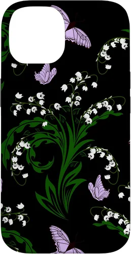 Vista 4 de Lily of The Valley and Butterflies Vintage Cottage Garden Case for iPhone 17