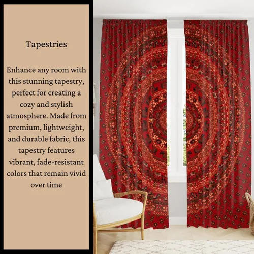Vista 5 de Tapiz hippie indio bohemio psicodélico dorado azul pavo real mandala colgante en la pared (negro blanco, Queen (84 x 90 pulgadas) (84.6 x 90.6 in)