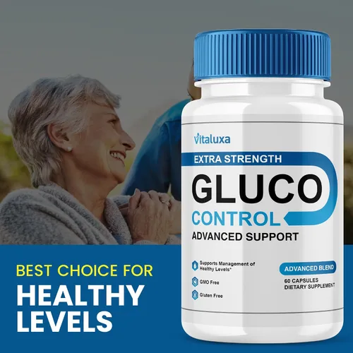 Vista 5 de Paquete de 2 cápsulas de control de gluco, cápsulas de suplemento GlucoControl Advanced Máxima Fuerza, Fórmula premium para la salud general