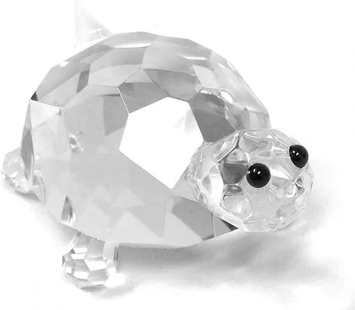 Vista 2 de Amlong Crystal Figura coleccionable de animales, tortuga o tortuga con ojos negros