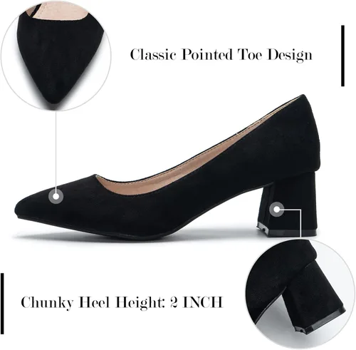 Vista 3 de Zapatos de tacón bajo gruesos para mujer, cómodos zapatos con estampado de cocodrilo con punta puntiaguda.