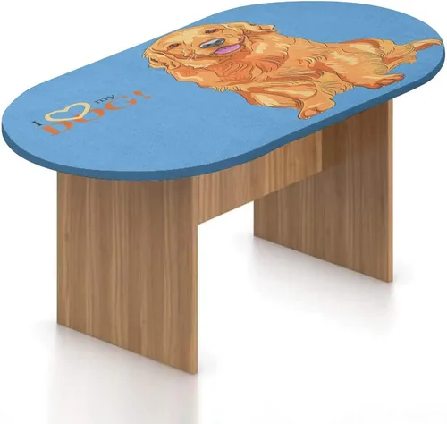 Vista 18 de Mantel ajustable ovalado de poliéster elástico de fantasía, diseño de casa del bosque en musgo, diseño de bosque encantado, se adapta a mesas